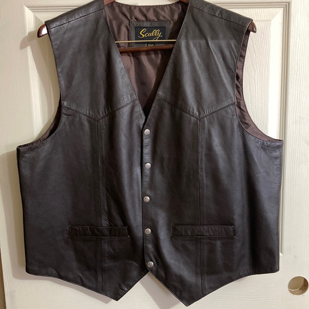 Leather vest
